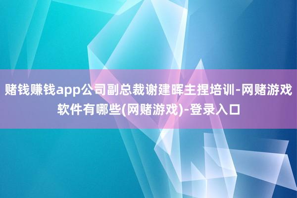 赌钱赚钱app公司副总裁谢建晖主捏培训-网赌游戏软件有哪些(网赌游戏)-登录入口