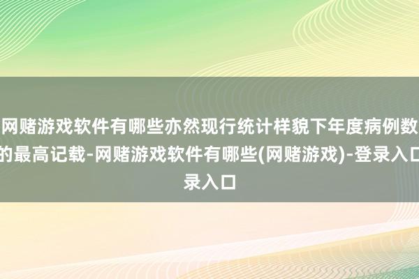 网赌游戏软件有哪些亦然现行统计样貌下年度病例数的最高记载-网赌游戏软件有哪些(网赌游戏)-登录入口